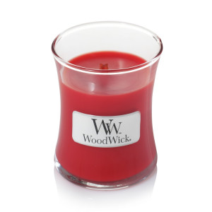WoodWick® Crimson Berries Kerzenglas Klein 85g mit...