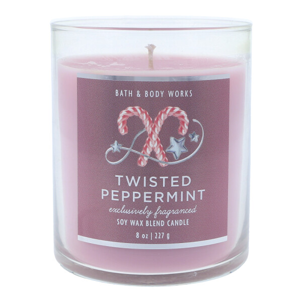Twisted Peppermint 1-Docht-Kerze 227g