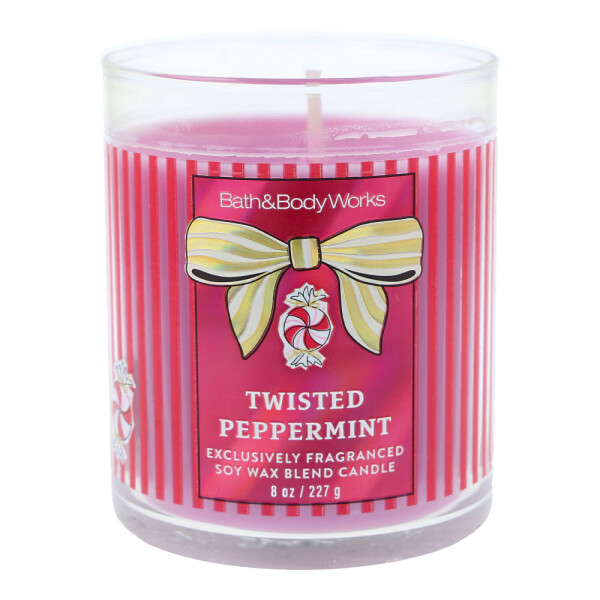 Twisted Peppermint 1-Docht-Kerze 227g