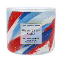 Red, White & Blue Cake 3-Docht-Kerze 411g