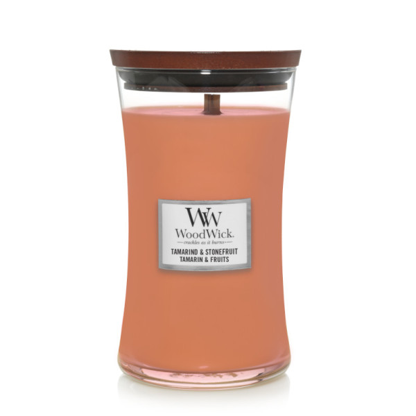 WoodWick® Tamarind & Stonefruit Kerzenglas Groß 609,5g mit Knisterdocht
