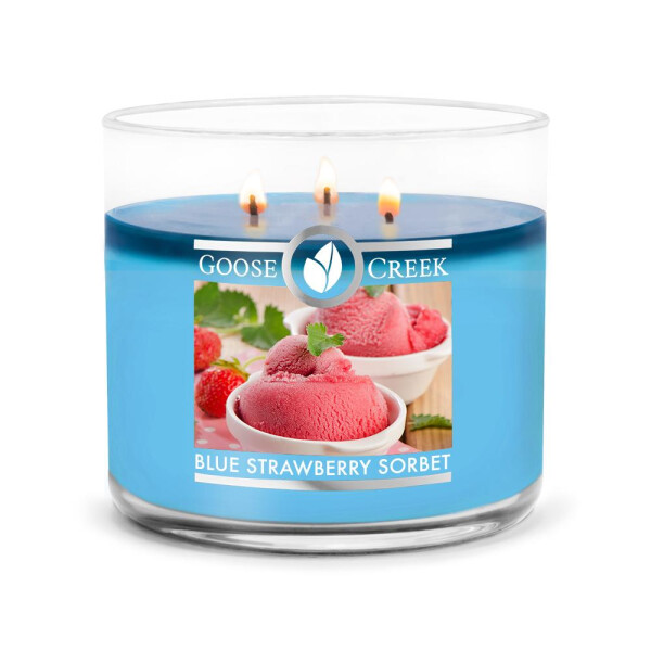Goose Creek Candle® Blue Strawberry Sorbet 3-Docht-Kerze 411g